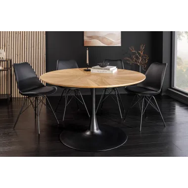 Invicta Stół do jadalni ATELIER optyka dębu Ø 120 x 75cm / 46559