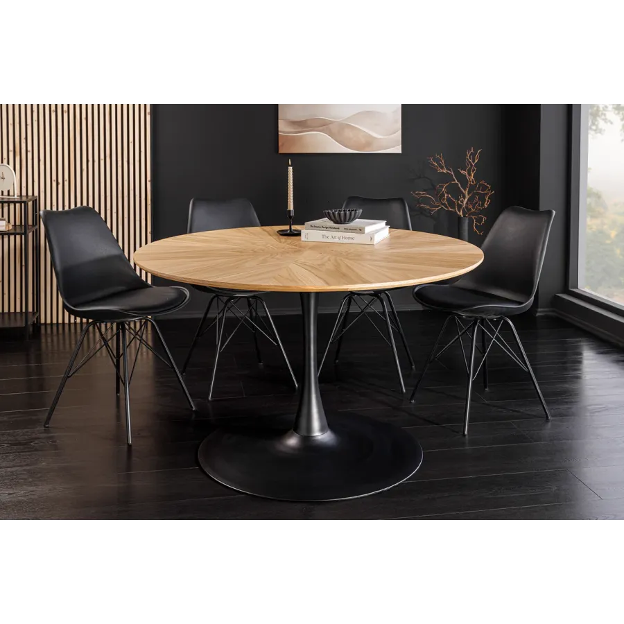 Invicta Stół do jadalni ATELIER optyka dębu Ø 120 x 75cm / 46559