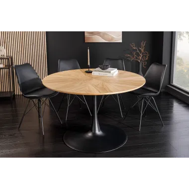 Invicta Stół do jadalni ATELIER optyka dębu Ø 120 x 75cm / 46559