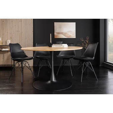 Invicta Stół do jadalni ATELIER optyka dębu Ø 120 x 75cm / 46559