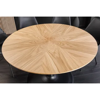 Invicta Stół do jadalni ATELIER optyka dębu Ø 120 x 75cm / 46559