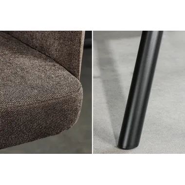 Invicta Hoker barowy BIG GEORGE 360° z podłokietnikami taupe aksamit  54 x 110 x 59cm / 44719