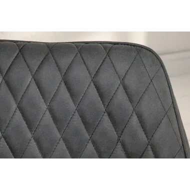 Invicta Krzesło PALERMO z podłokietnikiem antracytowe 59cm / 39342