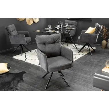 Krzesło obrotowe z podłokietnikiem Big George antracyt / 40168