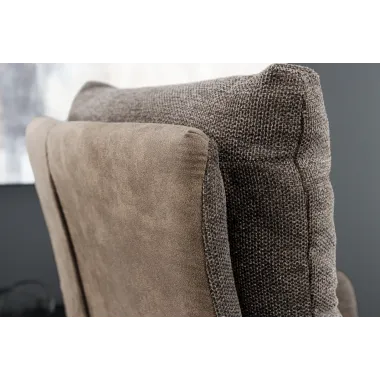 Invicta Krzesło obrotowe BIG GEORGE 360° z podłokietnikami taupe 59cm / 44011