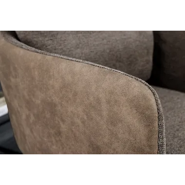 Invicta Krzesło obrotowe BIG GEORGE 360° z podłokietnikami taupe 59cm / 44011