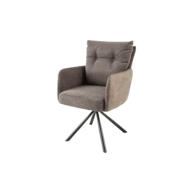 Invicta Krzesło obrotowe BIG GEORGE 360° z podłokietnikami taupe 59cm / 44011