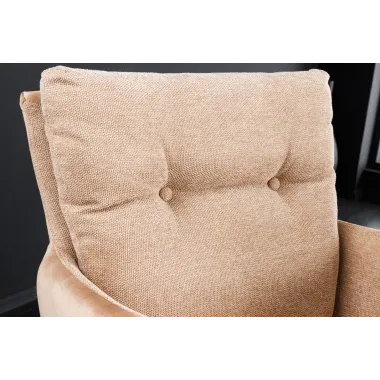 Invicta Krzesło obrotowe BIG GEORGE 360° z podłokietnikami beżowy 59cm / 43850