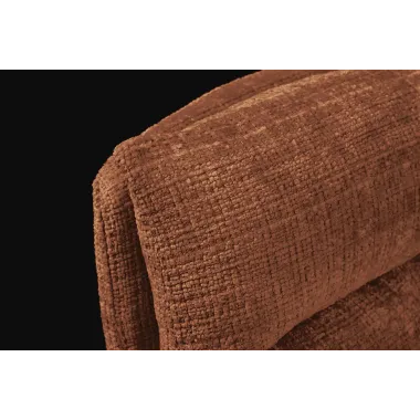 Invicta Krzesło tapicerowane BIG GEORGE 360° z podłokietnikami rdzawy brąz tkanina 60 x 92 x 67cm / 47520