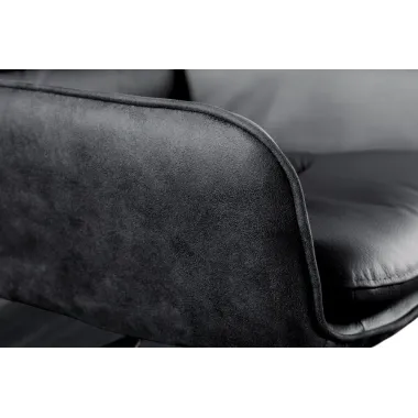 Invicta Hoker barowy BIG GEORGE 360° z podłokietnikami skóra antracyt 56 x 95-115 x 57cm / 44721
