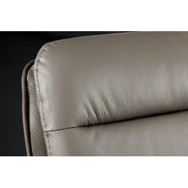 Invicta Hoker barowy BIG GEORGE 360° z podłokietnikami skóra taupe 56 x 95-115 x 57cm / 44720