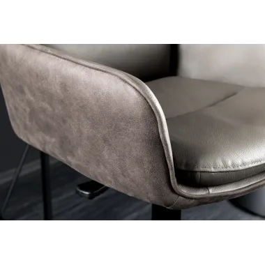 Invicta Hoker barowy BIG GEORGE 360° z podłokietnikami skóra taupe 56 x 95-115 x 57cm / 44720