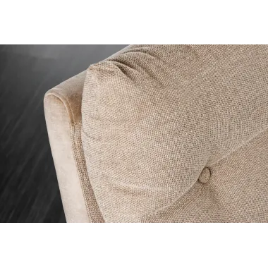 Invicta Ławka tapicerowana BIG GEORGE szampański beż tkanina 160 x 90 x 69cm / 44720