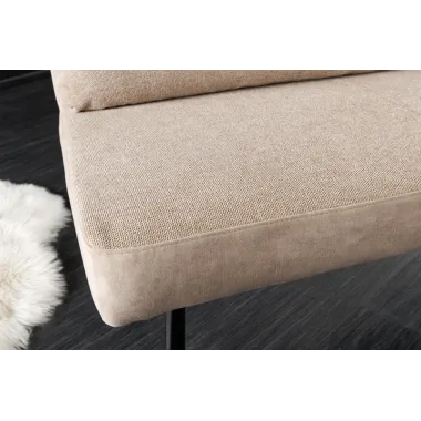 Invicta Ławka tapicerowana BIG GEORGE szampański beż tkanina 160 x 90 x 69cm / 44720