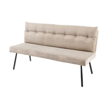 Invicta Ławka tapicerowana BIG GEORGE szampański beż tkanina 160 x 90 x 69cm / 44720