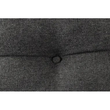 Invicta Ławka tapicerowana BIG GEORGE antracytowa tkania 160 x 90 x 69cm / 44012