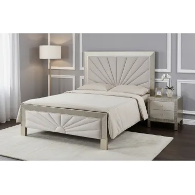 Livin Hill Zestaw Stilig Bedroom ST900Q Łóżko tapicerowane 160cm + 2 szafki nocne ST901