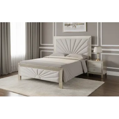 Livin Hill Zestaw Stilig Bedroom ST900Q Łóżko tapicerowane 160cm + 2 szafki nocne ST901