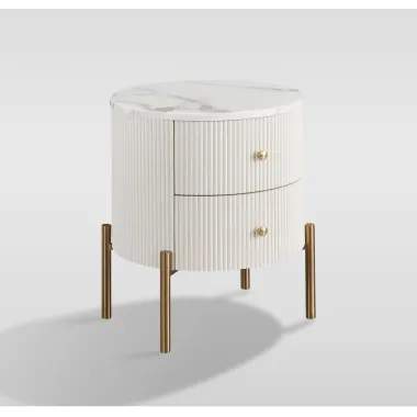 Livin Hill Stilig ST381C Szafka nocna z szufladami białe ecru 50 x 60 x50 cm