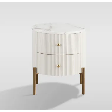 Livin Hill Stilig ST381C Szafka nocna z szufladami białe ecru 50 x 60 x50 cm