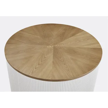 Livin Hill Stilig ST580 Stolik kawowy biały ecru Ø 80 x 45cm