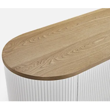 Livin hILL Stilig ST582 Komoda ryflowana białe ecru 120cm