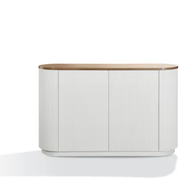 Livin hILL Stilig ST582 Komoda ryflowana białe ecru 120cm