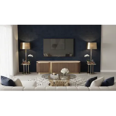 Livin Hill Stilig ST916D Komoda RTV orzech włoski 200 x 50 x 40cm