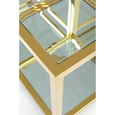 KARE Stolik kawowy ORION złoty 100 x 42 x 100cm / 85198