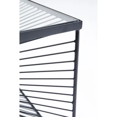 KARE Stolik kawowy DIMENSION czarny 80 x 38 x 80cm / 84752