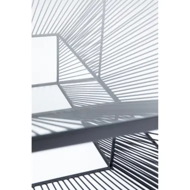 KARE Stolik kawowy DIMENSION czarny 80 x 38 x 80cm / 84752