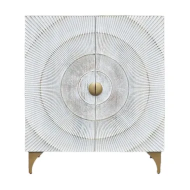 Invicta Komoda GOLDEN SUNSET WHITE wysoka 3D 100 x 120 x 38cm / 48108