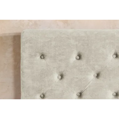 Invicta Łóżko PARIS ze schowkiem szampański beż aksamit 180 x 200cm / 48076