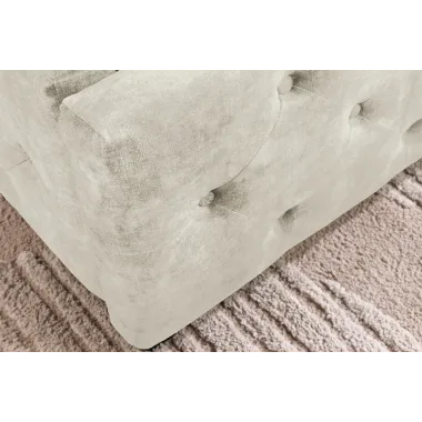 Invicta Łóżko PARIS ze schowkiem szampański beż aksamit 180 x 200cm / 48076