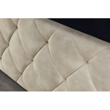 Invicta Łóżko ELYSIUM ze schowkiem szampański beż aksamit 180 x 200cm / 45920