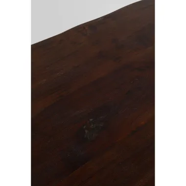 Kare Stół HARMONY brązowa akacja złote nogi 200 x 76 x 100cm / 84580