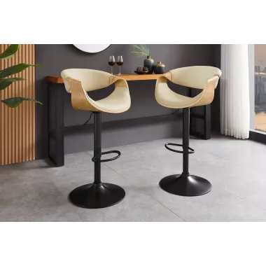 Invicta Hoker barowy ORGANIC obrotowy ekoskórą kremowo-beżowa 89 - 100cm / 47715