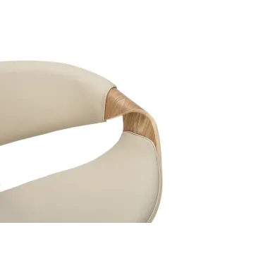 Invicta Hoker barowy ORGANIC obrotowy ekoskórą kremowo-beżowa 89 - 100cm / 47715