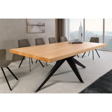 Invicta Stół do jadalni ZEUS optyka dębu 200 x 76 x 100cm / 46574