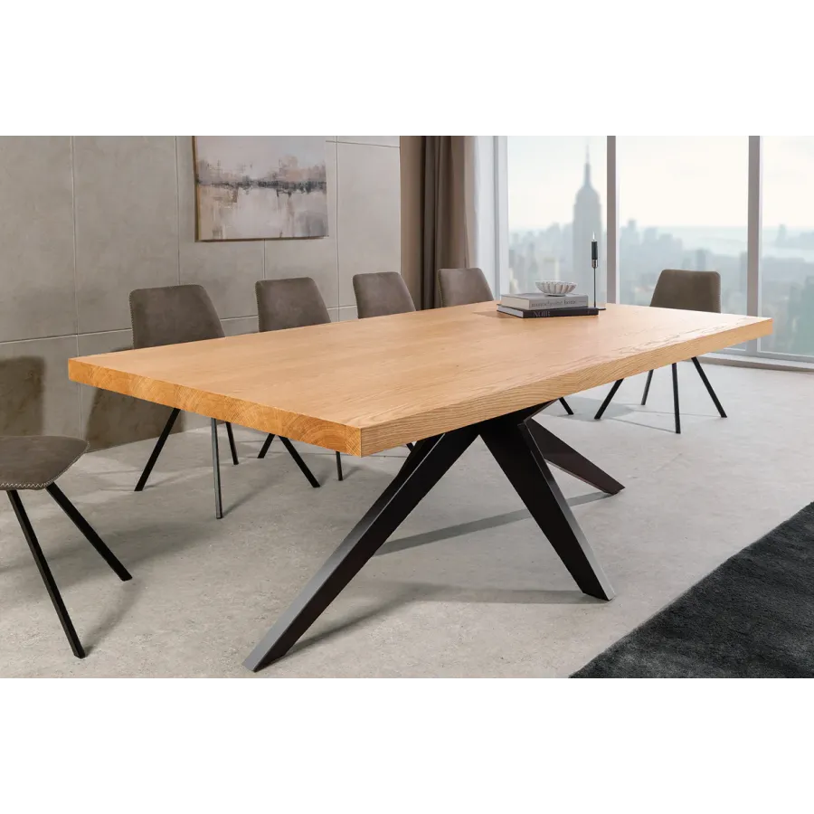 Invicta Stół do jadalni ZEUS optyka dębu 240 x 76 x 110cm / 46565