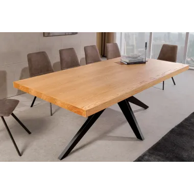 Invicta Stół do jadalni ZEUS optyka dębu 240 x 76 x 110cm / 46565