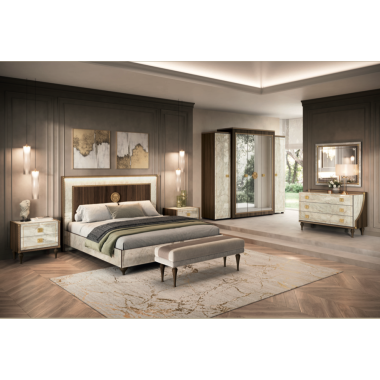 ROMANTICA Włoskie łóżko Italian Size 182 x 144 x 202cm / Adora