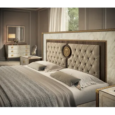 ROMANTICA Włoskie łóżko Queen Size tapicerowane 182 x 144 x 215cm / Adora