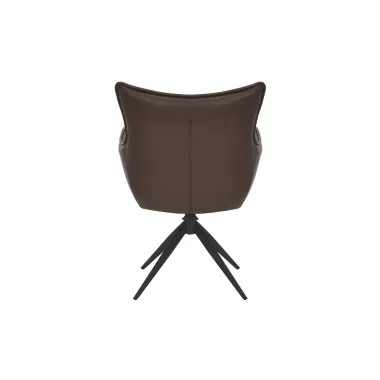 Invicta Krzesło VOGUE obrotowe 360° imitacja brązowej skóry 60cm / 47709