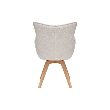 Invicta Krzesło VOGUE obrotowe 360° tkanina teksturowa beżowa 58cm / 47705