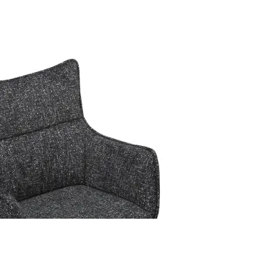 Invicta Krzesło VOGUE obrotowe 360° tkanina teksturowa antracyt 60cm / 47707
