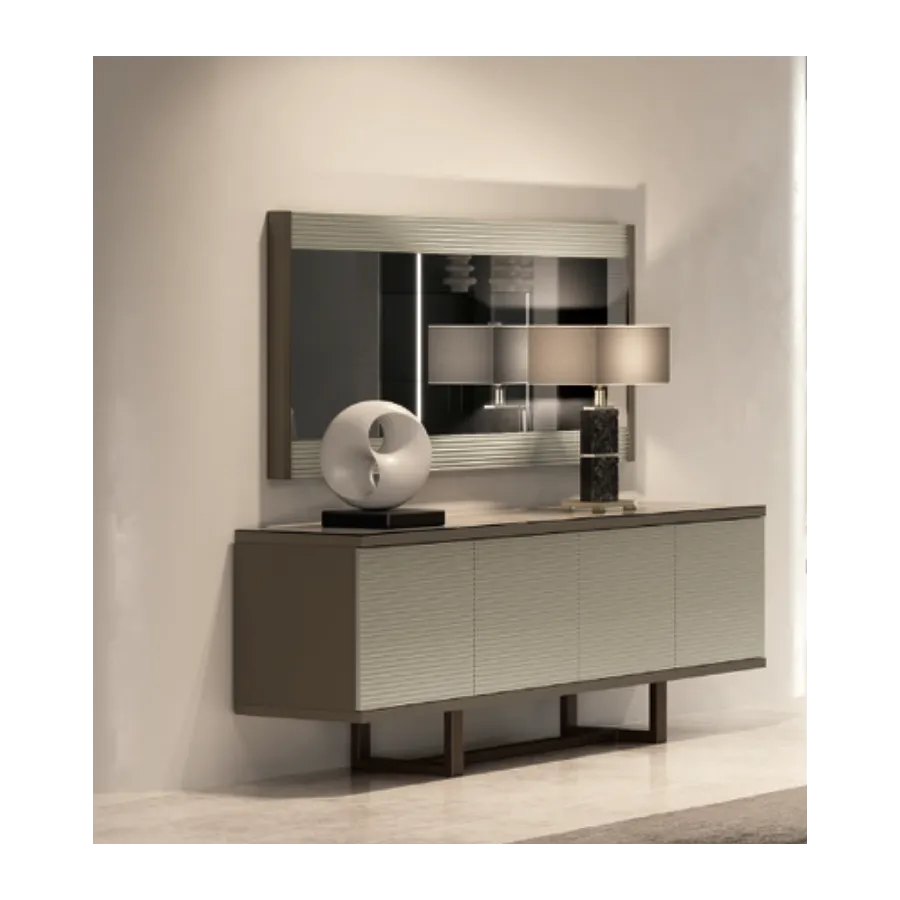 LINEA Włoska komoda bufet 4 drzwi 218 x 86 x 53cm / Adora