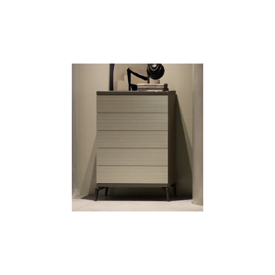 LINEA Włoska komoda wysoka 5 szuflad 86 x 126 x 46cm / Adora