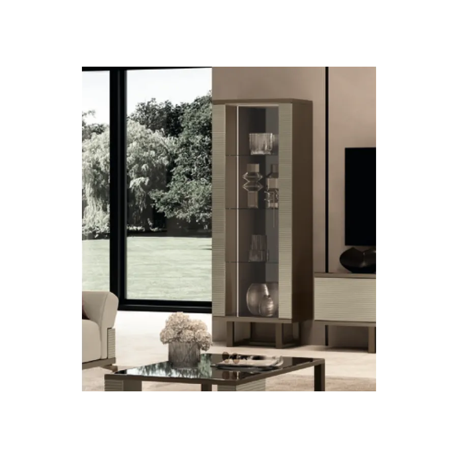 LINEA Włoska Witryna 1 drzwiowa 72 x 208 x 50cm / Adora
