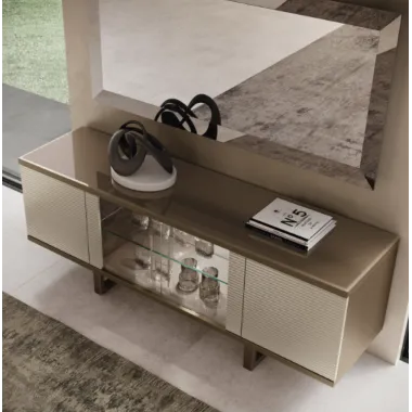 LINEA Włoskie lustro do salonu L szklana rama 187 x 87 x 7cm / Adora